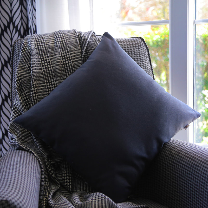 Coussin intérieur / extérieur Calyn, Bleu marine