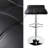 Adjustable Spin Bar Stool with Solid Wave Seat-918972680
