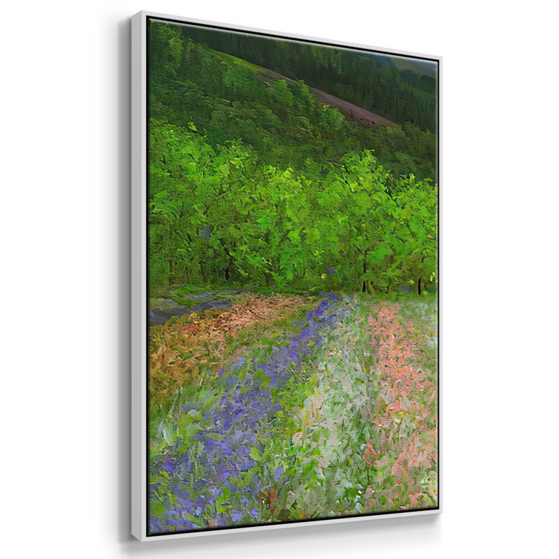 " Spring " 3 - Pieces, 24" H x 48" W x 2" D, White  