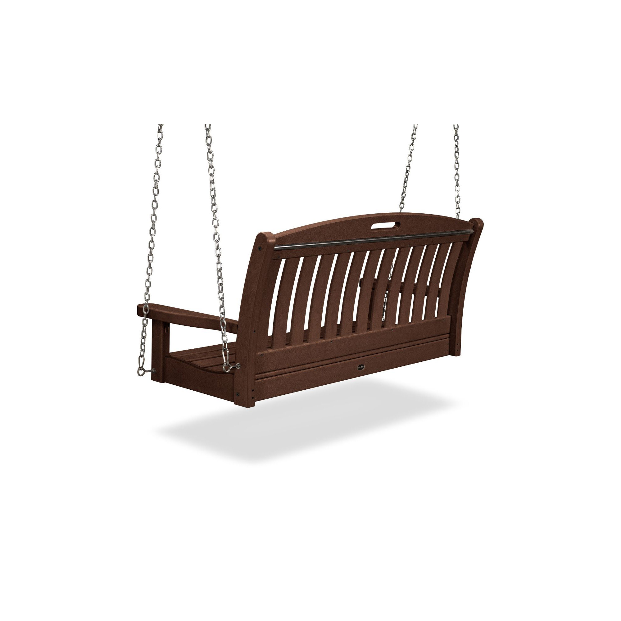 POLYWOOD Nautical 48" Swing, Mahogany