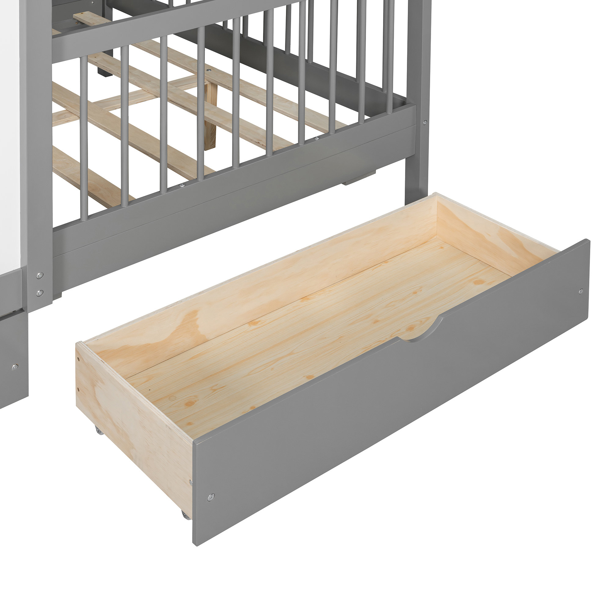 Ebern Designs Kids House Bed With Smart Storage, Charging Ports And LED ...