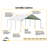 Supermax Canopy 18 X 20 Ft. White