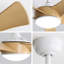 Ventilateur de plafond moderne de 52 pouces avec lumière DEL 22W et 5 pales ABS télécommandées pour le salon-44050493-47369330