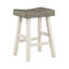 Ensemble de 2 tabourets à hauteur de comptoir de style transitionnel, meubles en bois d'hévéa massif-1000281770