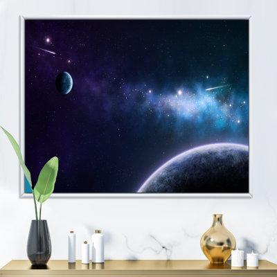 Blue And Purple Nebula II - Modern Canvas Wall Art -  Trinx, BD348E00EABA439F8C714F6C85BF1537