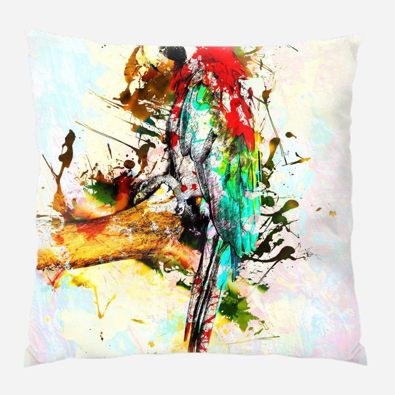 Coussin oiseau Bruno, Microsuède, Intérieur