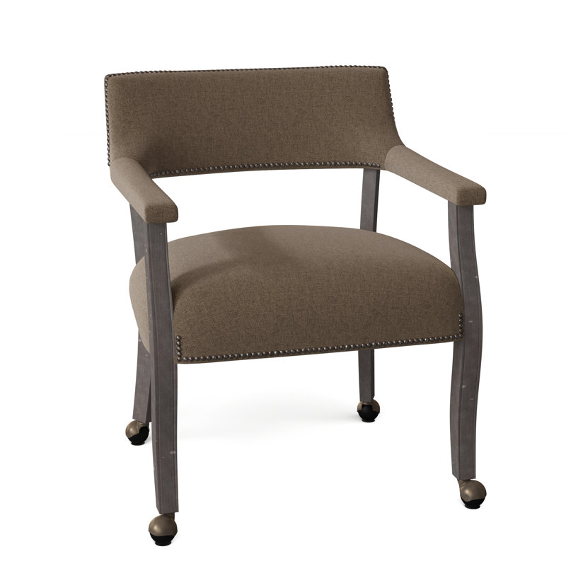 Thayer Armchair, Nickel, Pewter (9953 65), Walnut