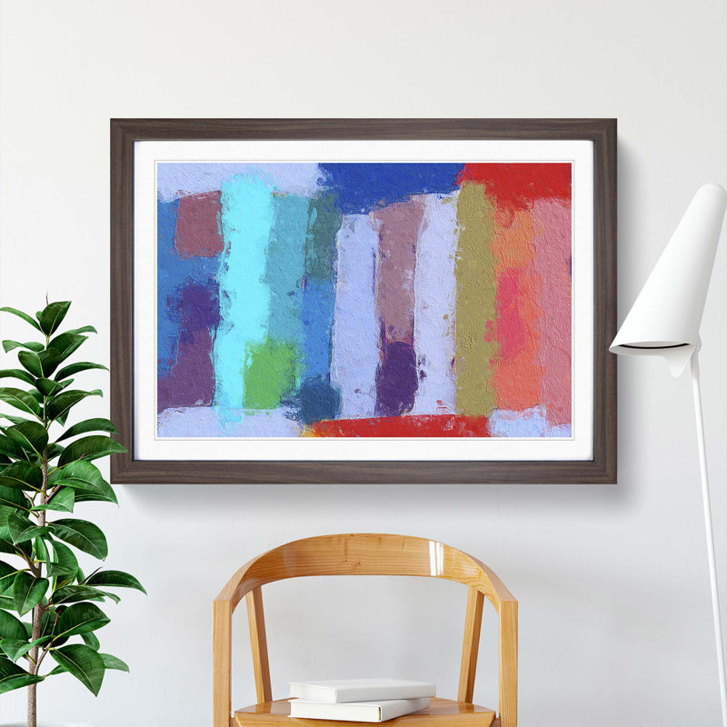 Abstract Vol.224 by S.Johnson - Framed Print, Walnut Framed, 45cm H x 63cm W x 2cm D