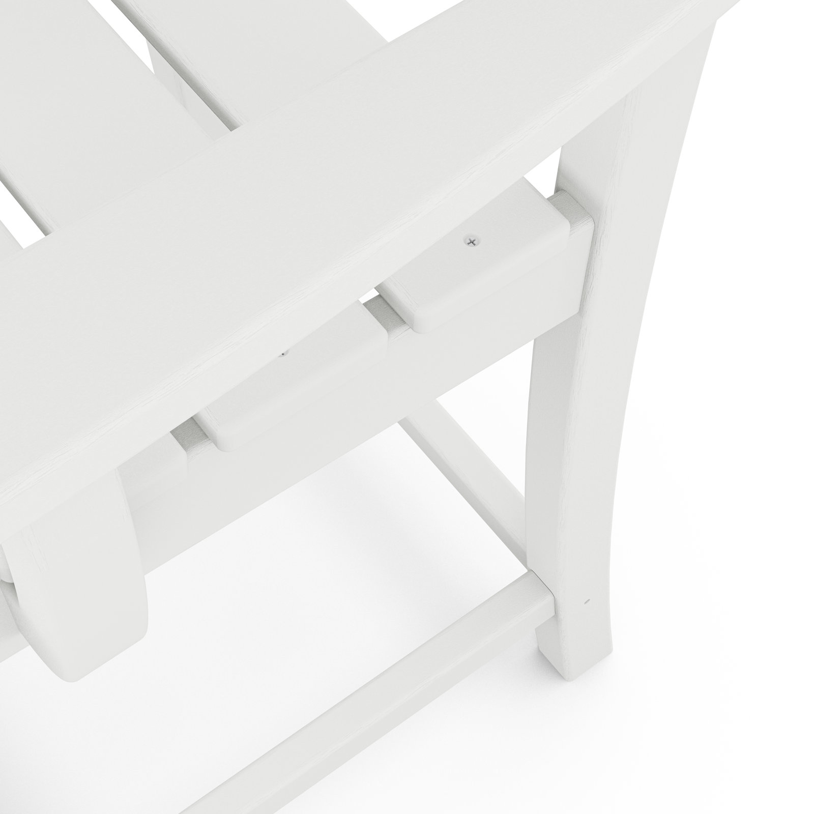 POLYWOOD® Lakeside Counter Patio Bar Stool, White