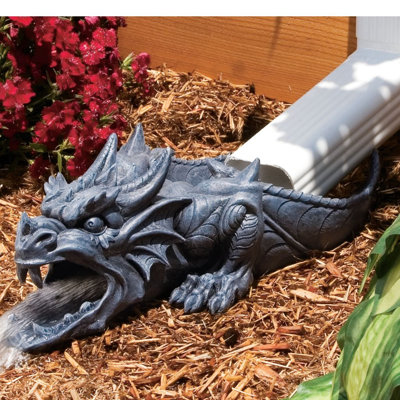Gutter Guardians Rainer the Dragon Downspout Statue