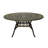 Tsolag 59''W Round Metal Outdoor Dining Table With Umbrella Hole