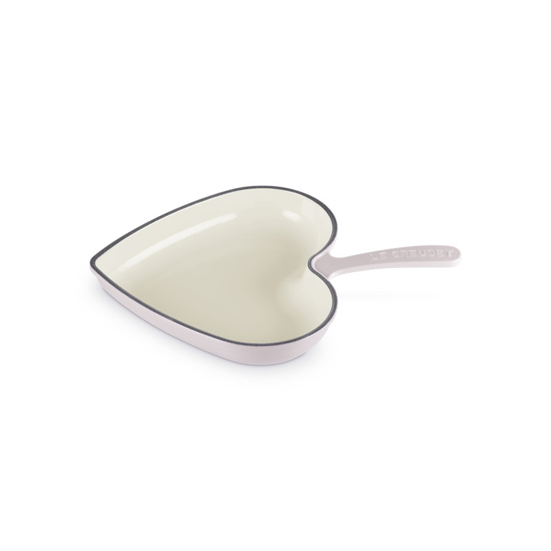 Le Creuset Enameled Cast Iron Traditional Heart Skillet, 10.25 In. - Pêche, Pink