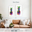 «Pineapple Color Splash Pineapple», reproduction sur toile-92519818
