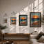 Seascape At Golden Hour Coastal - Print-1179673603-1179673601