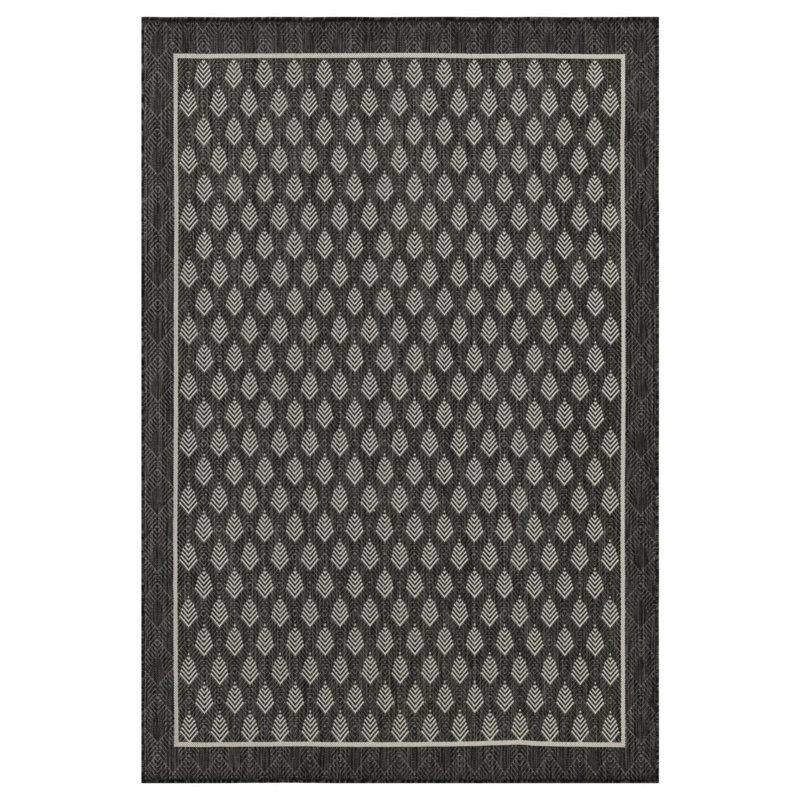 Tapis intérieur / extérieur anthracite Sunshine, Rectangle 7 pi 10 po x 10 pi 3 po