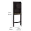 Armoire de rangement moderne en bois pour la maison et la salle de bain - Espresso