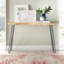Alaterre Furniture 48" Live Edge Wood Console Table with Hairpin Metal Legs