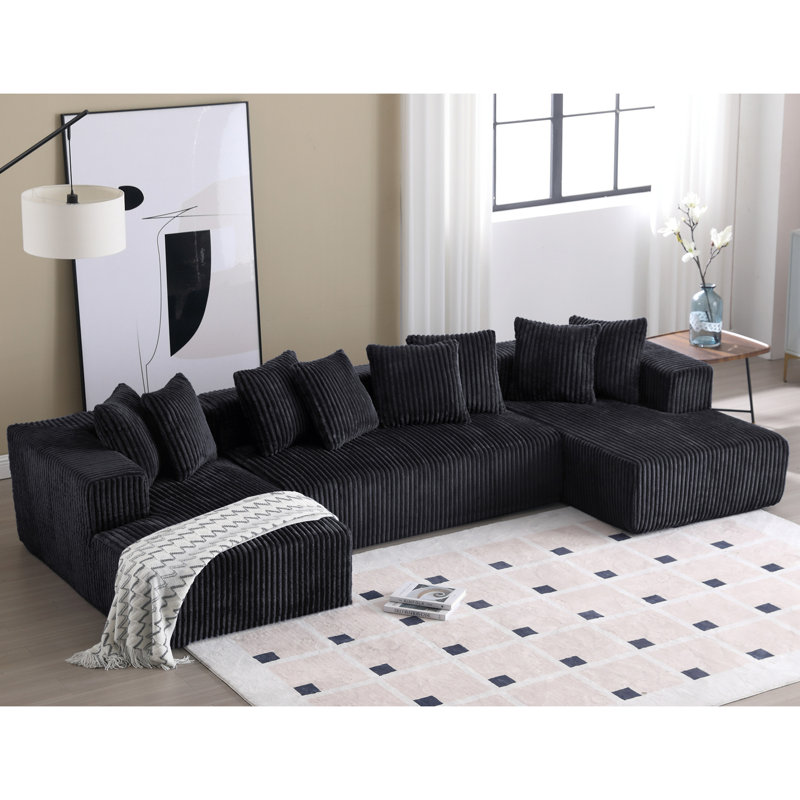 [NEW ARRIVED] [VIDEO PROVIDED]131'' Modular Sectional Couch