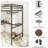 Sleek Black Twin Loft Bed Frame, Space Saving Compact Metal and Wood with Built-in Desk and Closet Rod