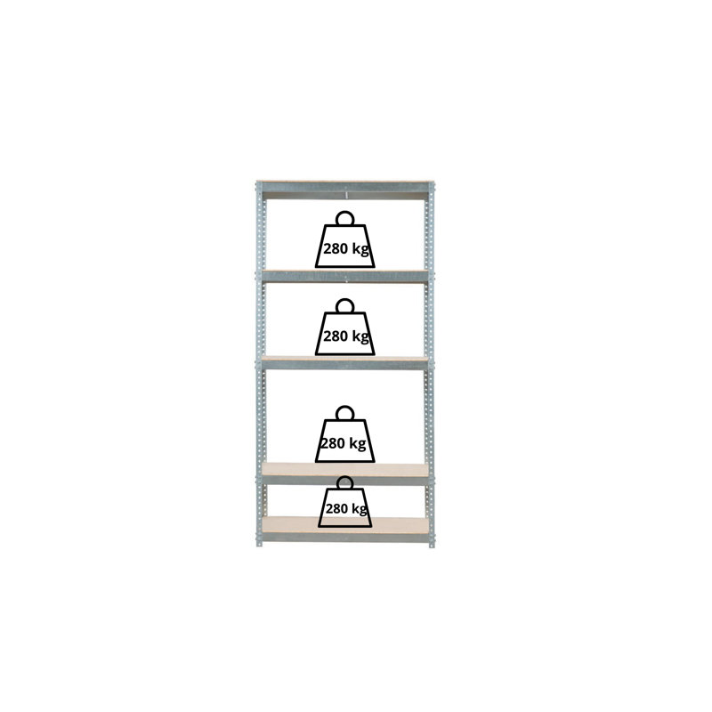 90 cm W Adjustable Height Shelving Unit