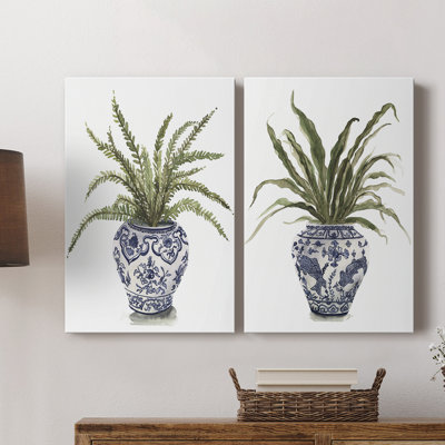 Toile tendue avec châssis Fern House I-Premium - prête à être accrochée