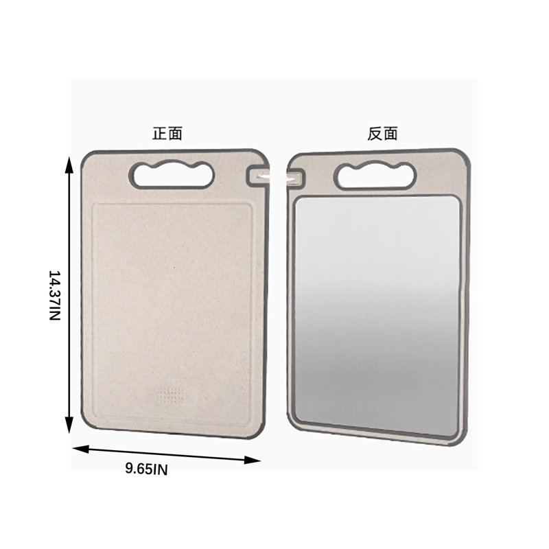 Planches à découper 430 et 403 en acier inoxydable à usage quotidien pour cuisine, B