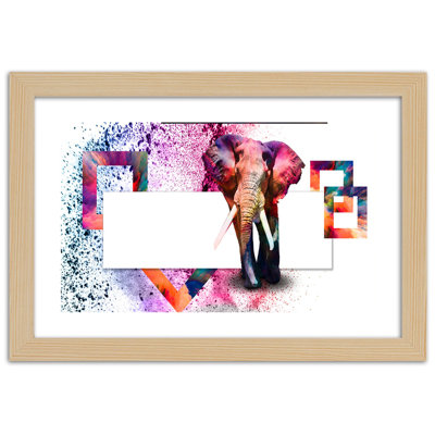 Elephant Animals - Single Picture Frame Print