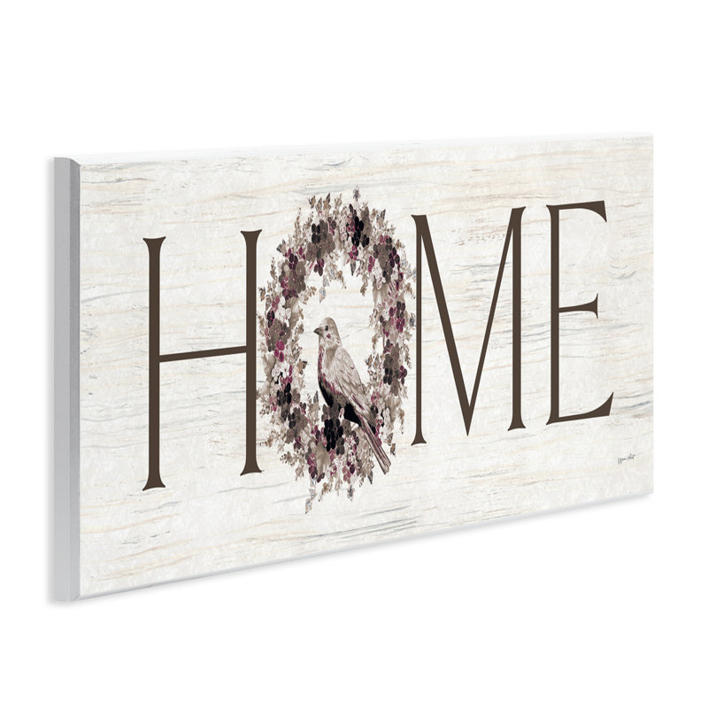 Plaque murale «Home Bird Wreath», conception par Annie Lapoint
