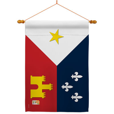 Ensemble de drapeaux 40 po x 28 po Acadiana