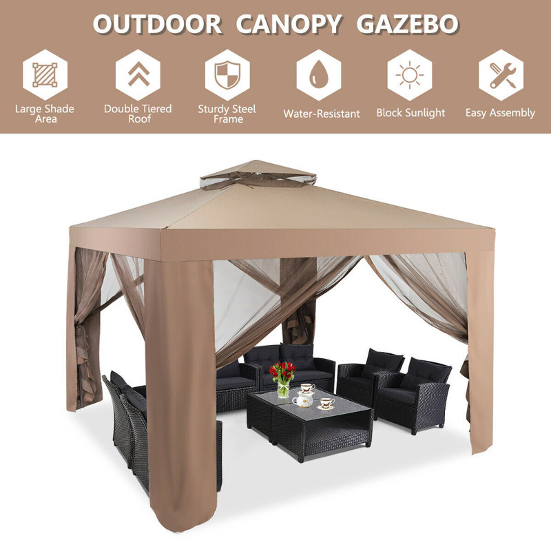 10 pi. L 10 pi. D Pavillon de jardin en fer