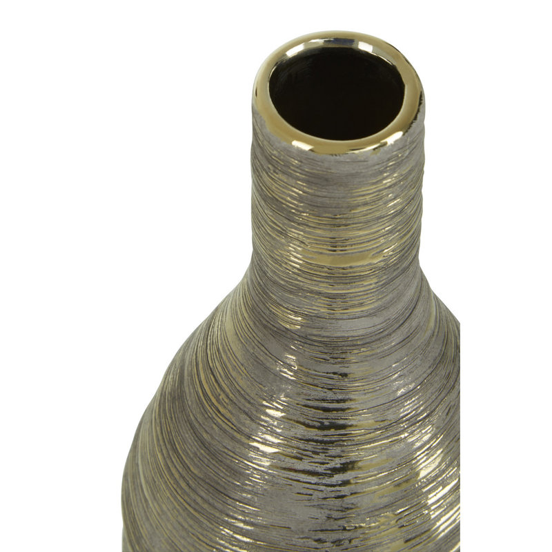 Radabaugh Table Vase 1, 31cm H x 13cm W x 13cm D, Light Gold