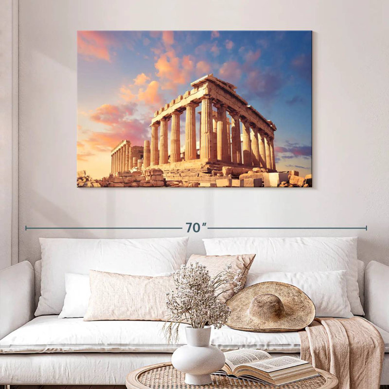 Kavia Ancient Athens Acropolis, 32" H x 48" W