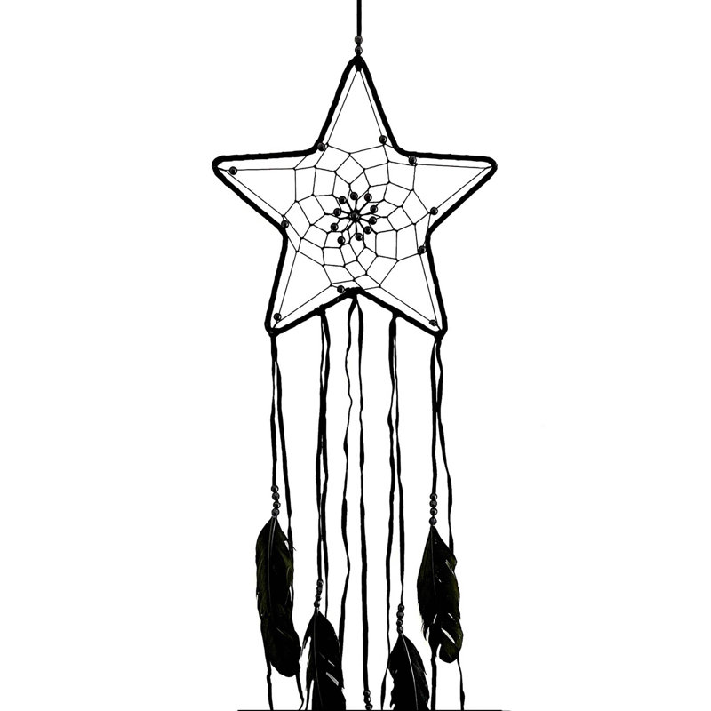 Capteur de rêves de nuit avec plumes