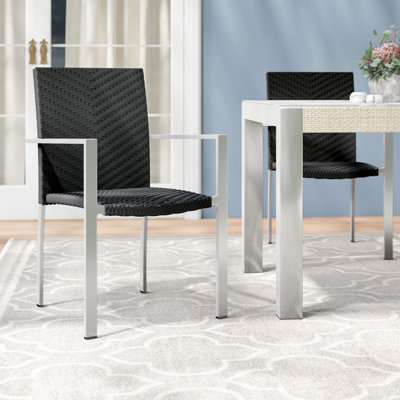 Chaise de patio empilable Rory