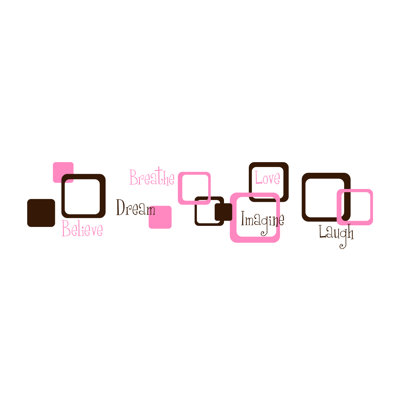 Abstract Non-Wall Damaging Wall Decal