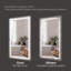 Miroir de salle de bain 40 po x 40 po à DEL moderne et intelligent avec éclairage à l'avant et à l'arrière avec 3 couleurs réglables, fonction de mémoire, anti-buée, contrôle de mode