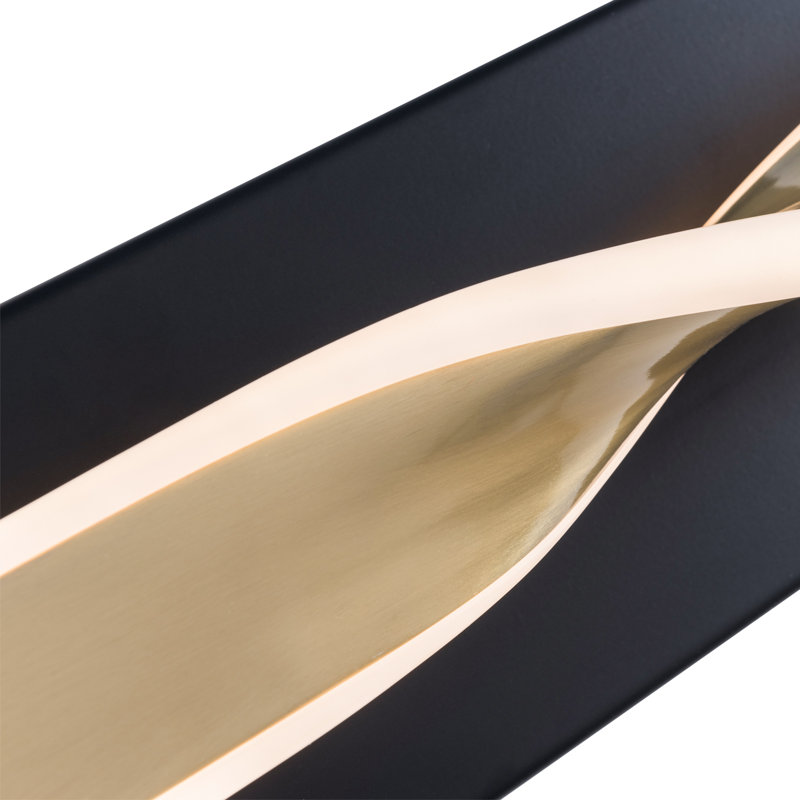 Barre d'éclairage de salle de bain DEL 24,02 po l 3000 K / 4 000 K / 5 000 K 3CCT réglable, Bronze huilé, bronze
