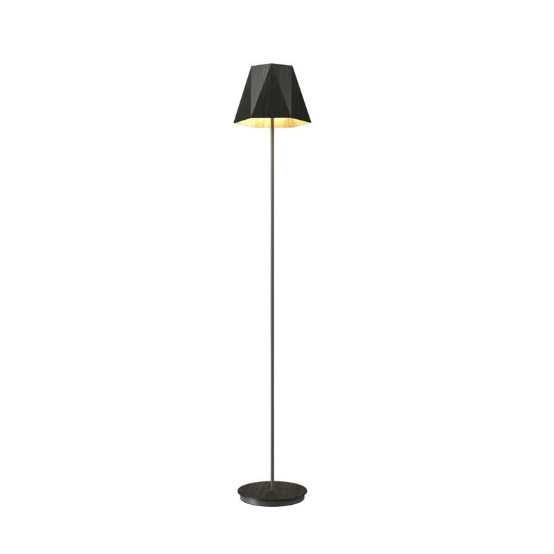 Facet Floor Lamp, Charcoal