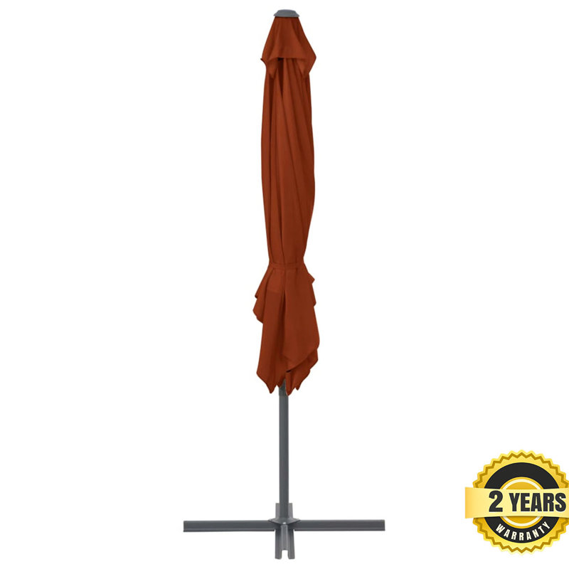 Yousef 250cm X 250cm Rectangular Cantilever Parasol, Brown