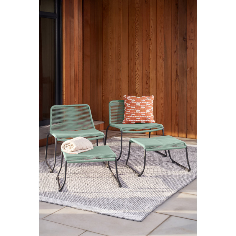 Wernersville 72cm Long Double Chaise, Wasabi