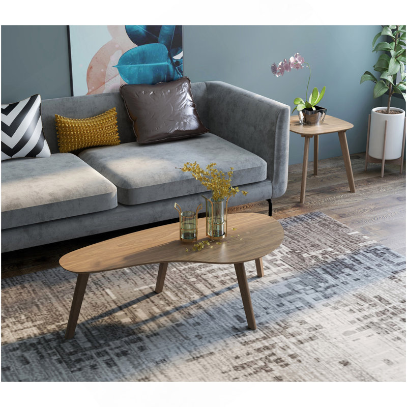 Table de bout brune