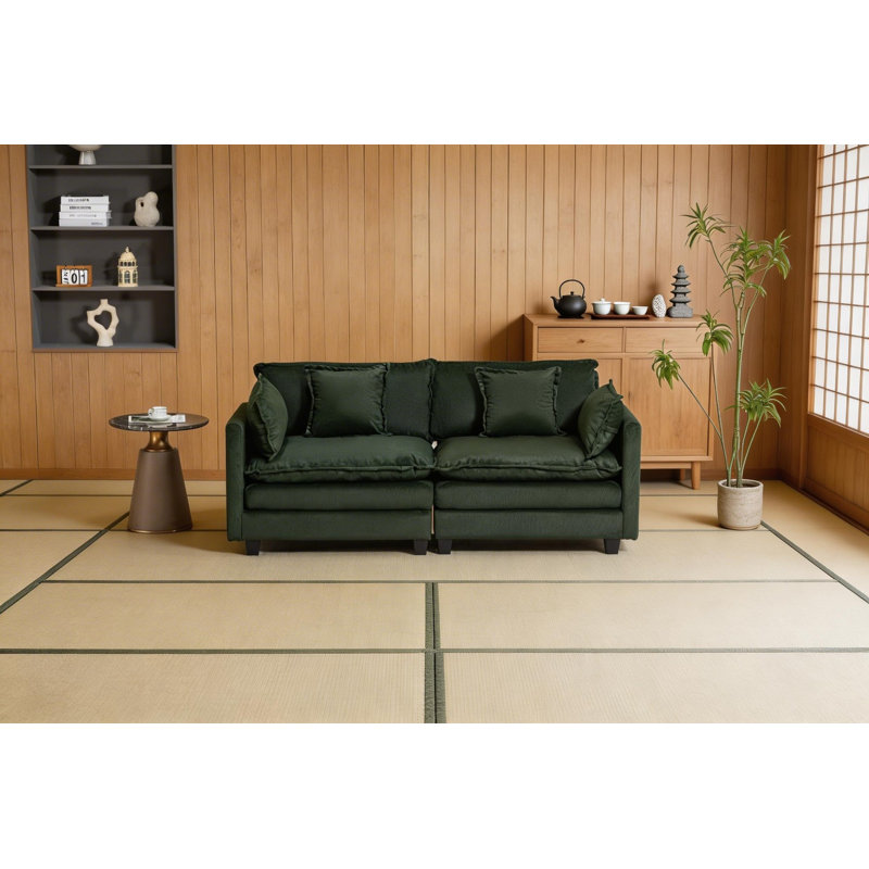 Reception Sofass, Antique Green