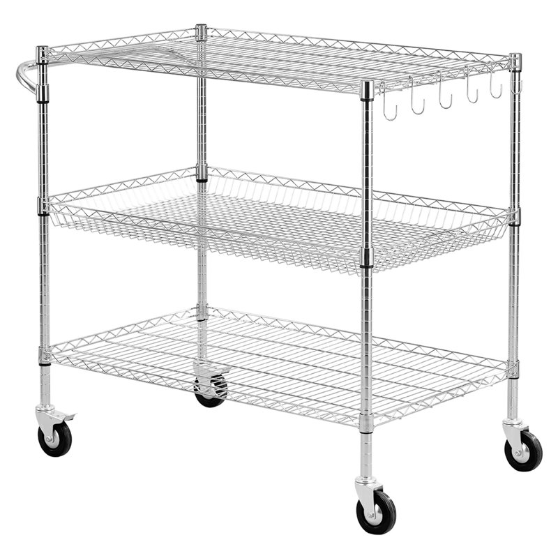 Chariot de cuisine, H 40,94 po x l 40 po x P 25 po