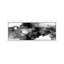 Movement Noir by Daniela Hudson - Panoramic Painting on Canvas-1735361442-1735361443