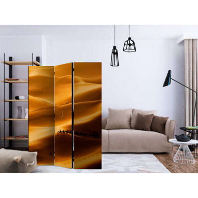 Hajdar 135 cm W x 172 cm H 3 - Panel Solid Wood Folding Room Divider