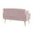 Pink Teddy Fabric  2 Seater Sofa-1910988875