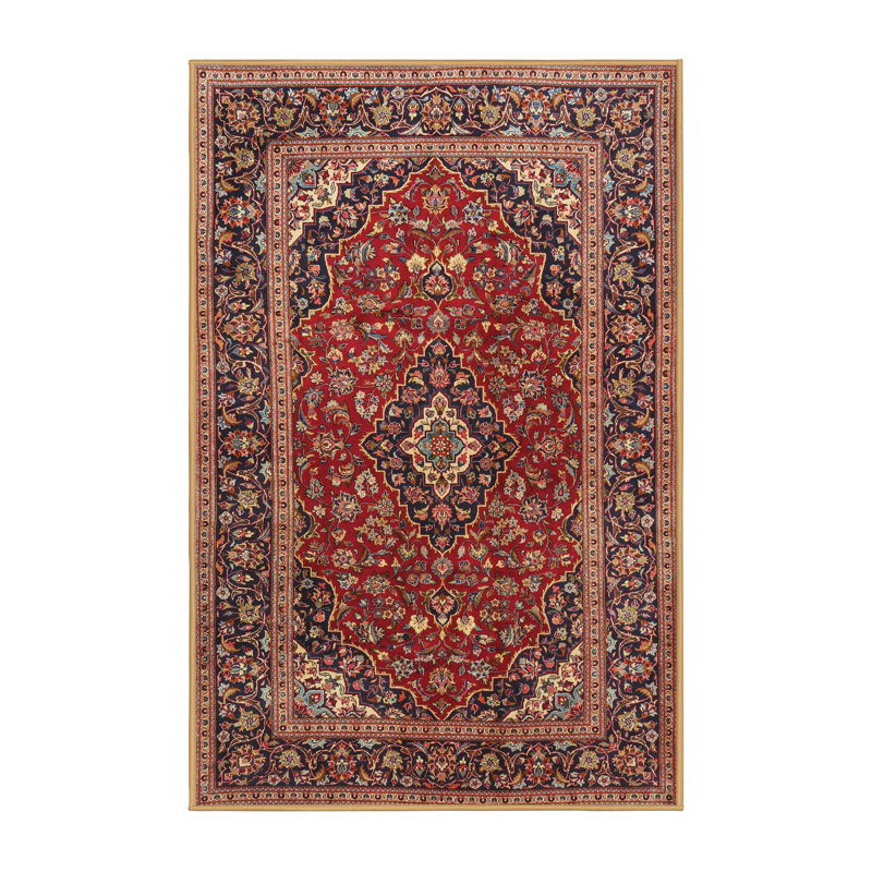 Tapis oriental rouge / brun Franky, Rectangle 8 pi x 10 pi