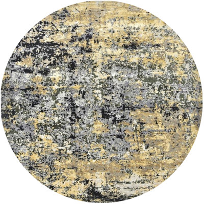 Tapis jaune clair / gris Consida