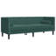 Canapé Chesterfield Vidaxl - vert foncé