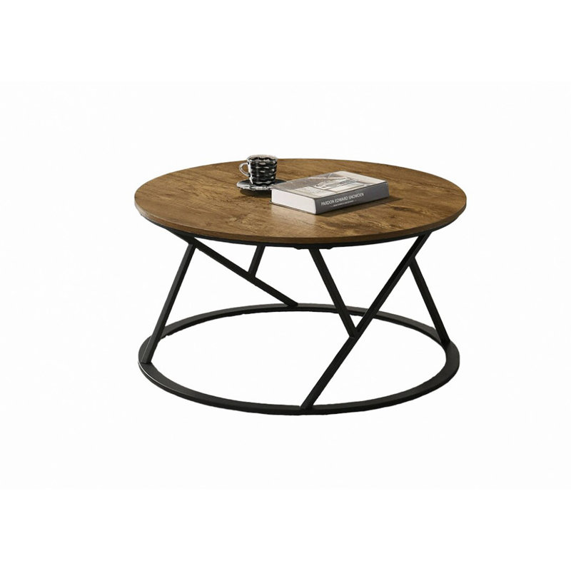 Ensemble de table 3 pièces Natural Finish 1 table basse 2 tables de bout décoratives, Naturel